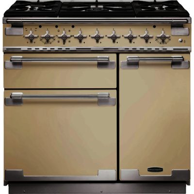 Rangemaster Elise 90cm Dual Fuel 108440 Range Cooker in Cream Rangemaster Elise 90cm Dual Fuel 108440 Range Cooker in Cream